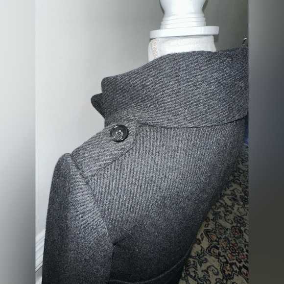 Women’s Ann Taylor Loft Winter Jacket Peacoat Charcoal Gray Sz M - Picture 9 of 10